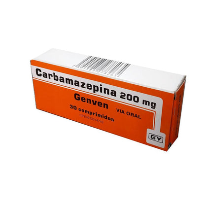 CARBAMAZEPINA 200MG 30 TABLETAS