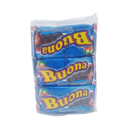 BUONA GALLETA DE CHOCOLATE RELLENAS 6 UNIDADES