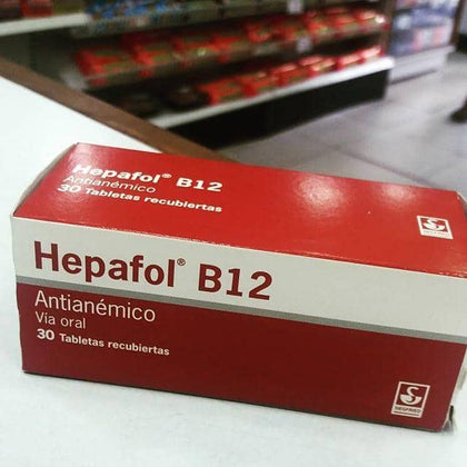 HEPAFOL B12 ANTIANÉMICO 30 TABLETAS RECUBIERTAS
