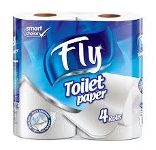 PAPEL HIGIENICO FLY 4 ROLLOS AZUL