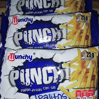 PUNCH SAL PALITO 25GR 10 UNIDADES