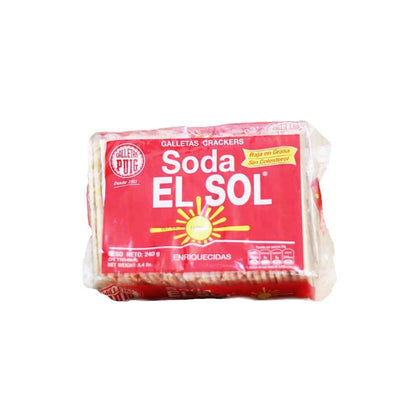GALLETAS DE SODA EL SOL 240GR 10 UNIDADES
