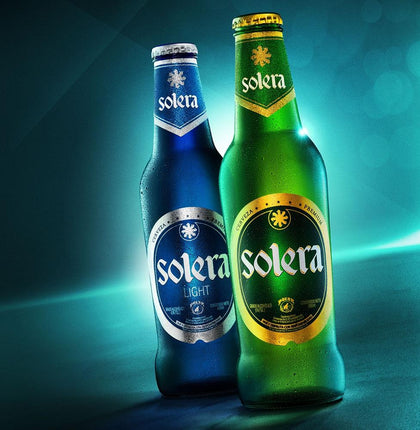 Caja de 36 Cervezas Solera Azul 222 ML