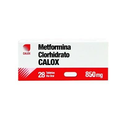 METFORMINA CLORHIDRATO 850MG 28 TABLETAS